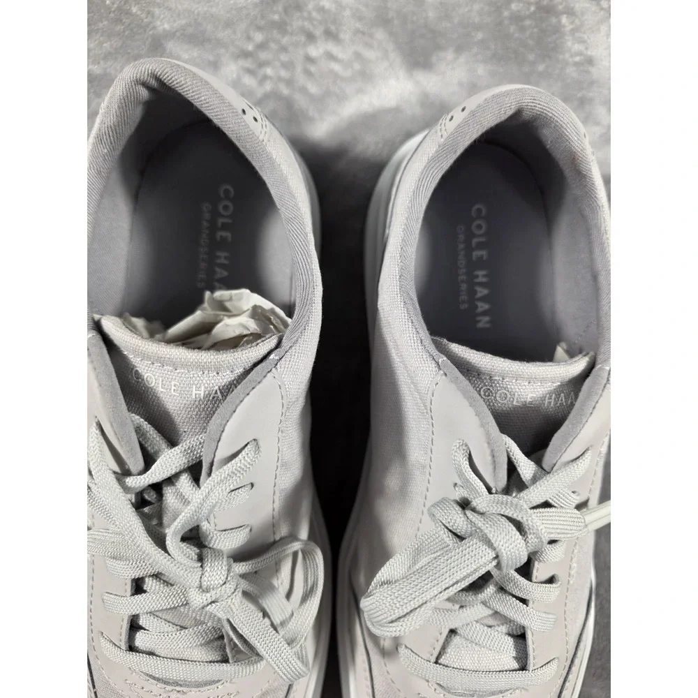 Cole Haan Mens GRANDPRO‎ RALLY T-toe Sneaker Microchip/Optic White US 9 Wide